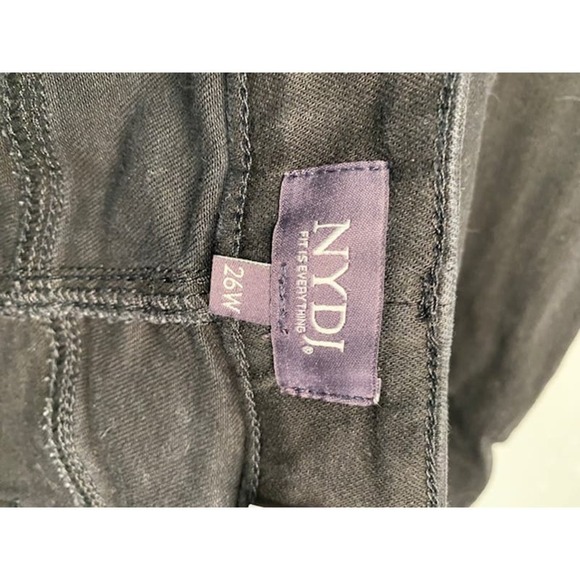 NYDJ Barbara Bootcut Jeans w/ Lift Tuck Technology in Washed Black Size 26W NEW - Picture 6 of 7
